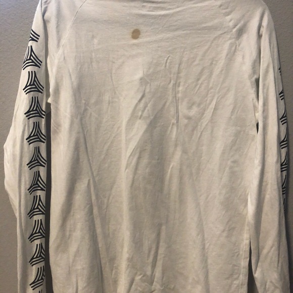White Adidas Long Sleeve Tee - Picture 2 of 4